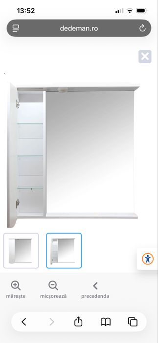 Dulap cu oglinda baie