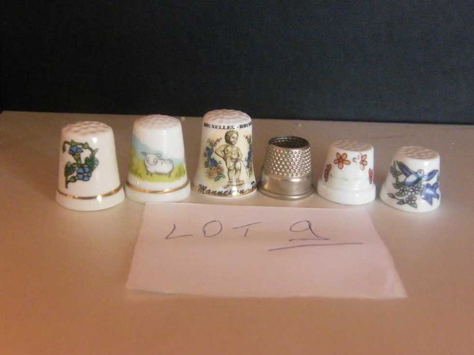 Degetare de colecție din porțelan loturi de la 9 la 15