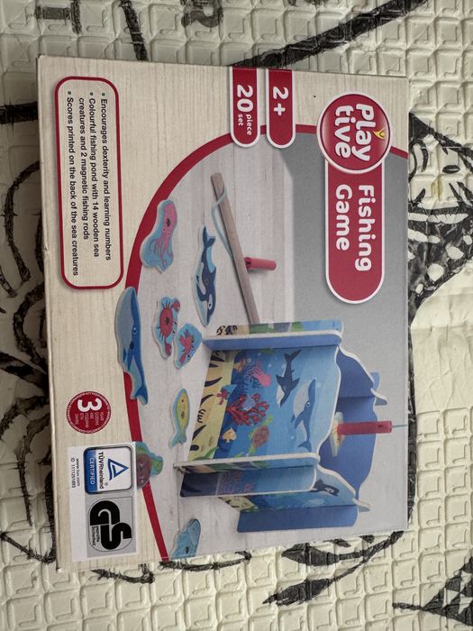 Joc magnetic de pescuit din lemn Playtive (20 piese, 2 ani+)