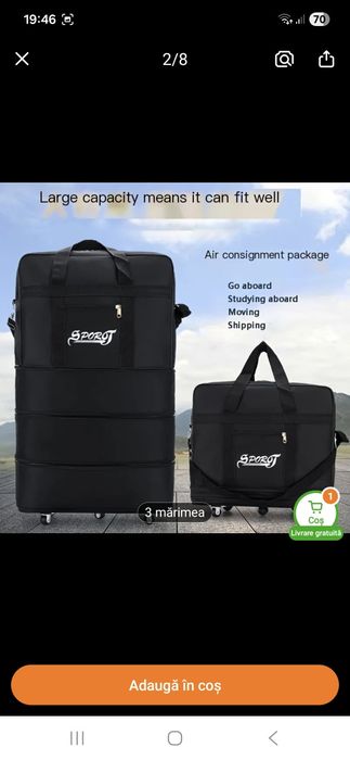 Geanta de voiaj cu roti