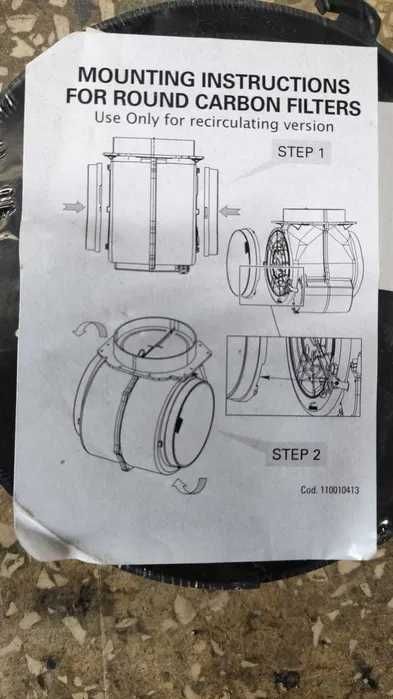 Filtru de carbon recilculare pentru hota - Universal
