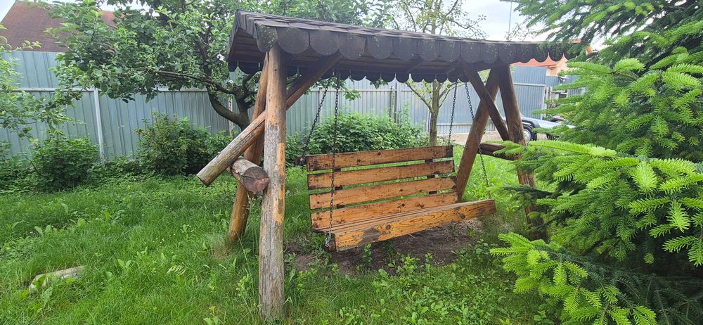Balansoar de lemn masiv de gradina
