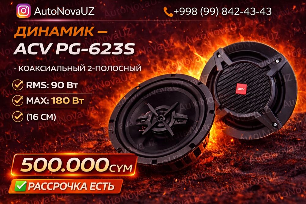 Nasiya | ACV PG-623S 16см 2-полос коаксиальные динамики Рассрочка