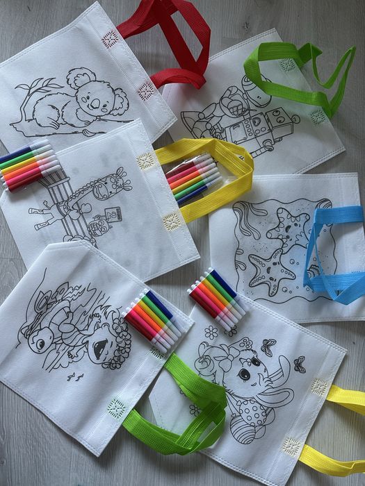 Торбичка за оцветяване с флумастери