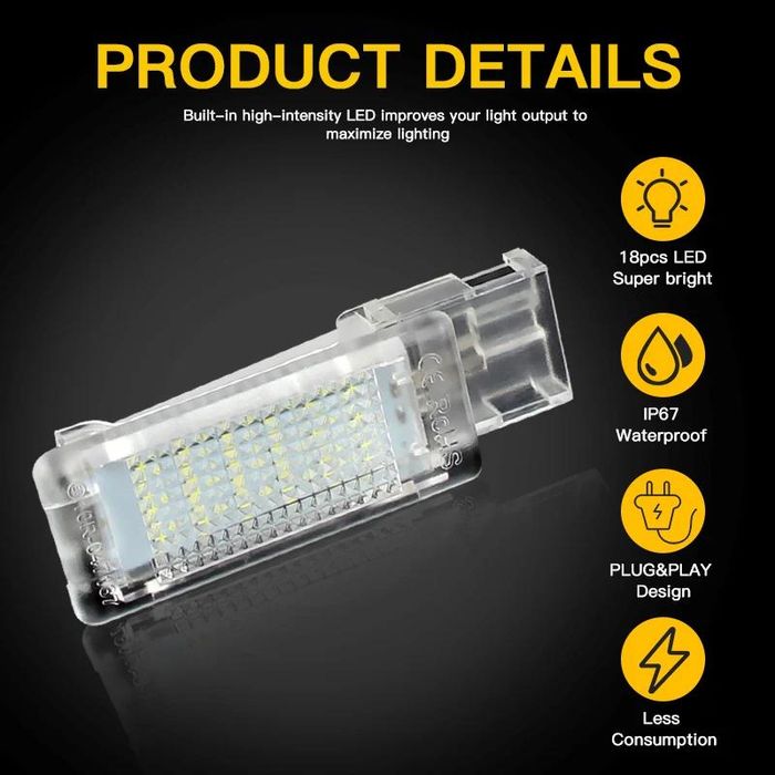 Плафони LED №5065-13 за интериор на автомобил за краката за VW Golf 5/