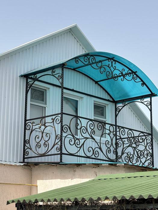 Козырек над входом навес ферма