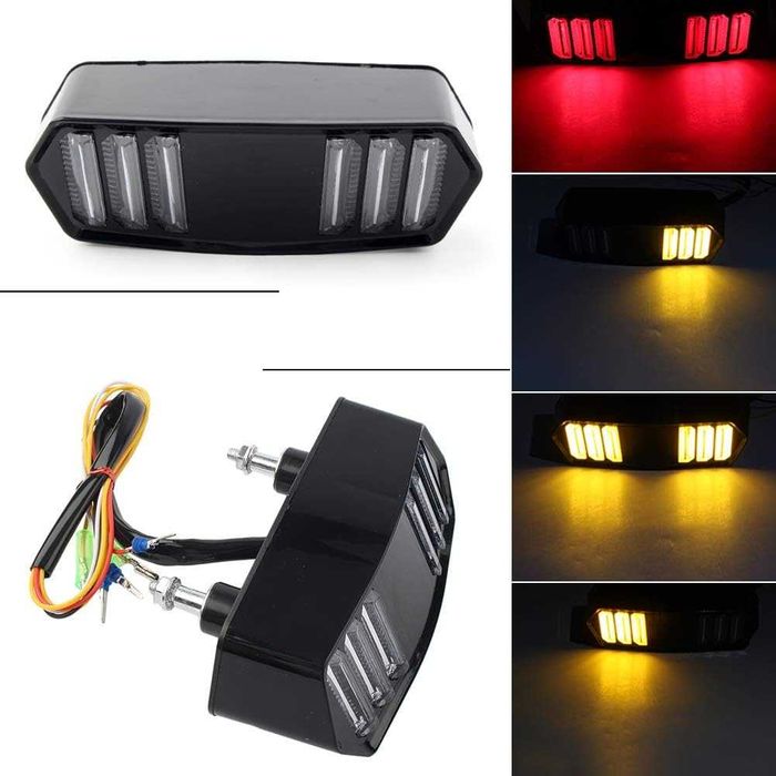 LED Стоп диоден за мотоциклет с вградени мигачи.