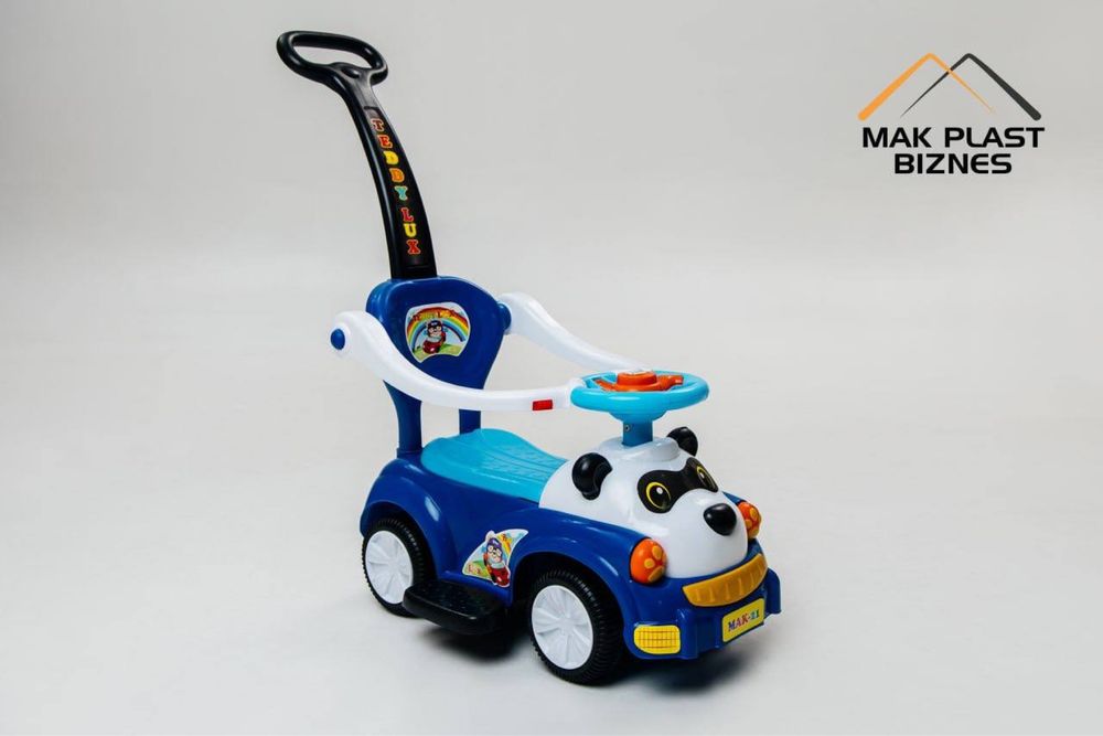 Каталка-машинка «Панда» с ручкой-супер транспорт для малышей