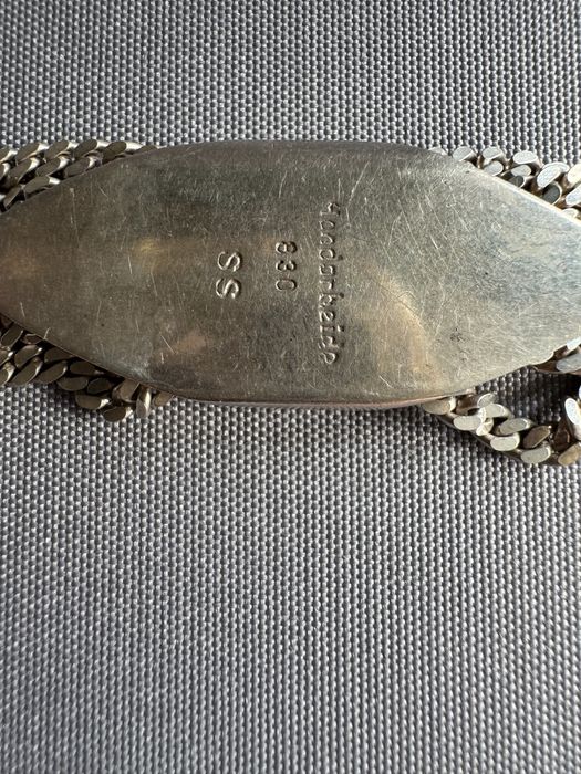 Lant din argint pentru ceas