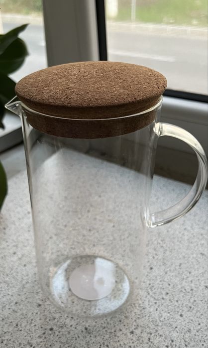 Carafa sticla cu dop 1,5L