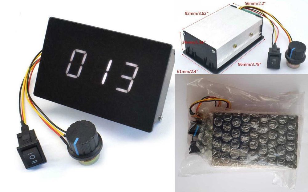 PWM 20A 6-60V Schimbare sens Regulator de turatie motor cc. Nou