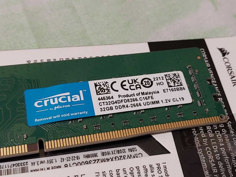 32GB DDR4 2400Mhz, 2666Mhz - RAM памет