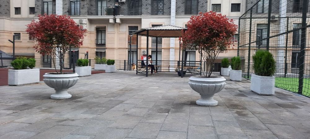 Vazon kashpo biton tuveklar bog va hovli uchun