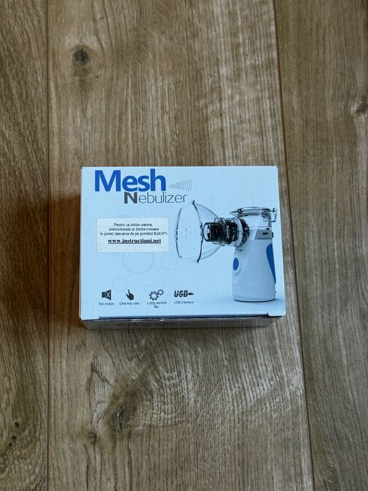 Nebulizator Portabil Mesh Silențios. Aerosoli Copii Adulți. Nou.