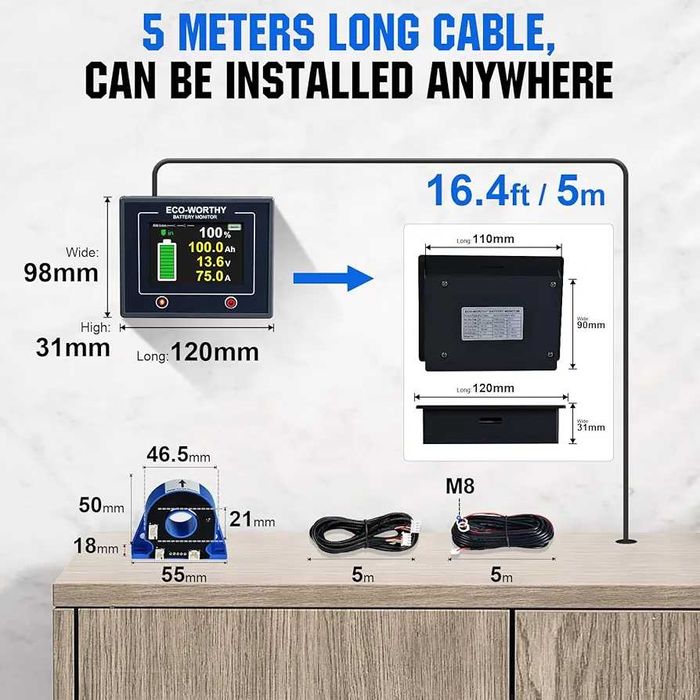 Battery monitor 10-100v