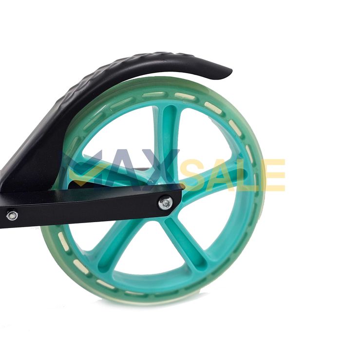 Детска тротинетка скутер scooter сгъваема черно синьо жълто играчки