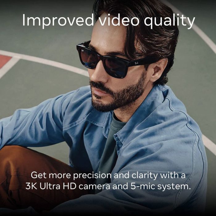 NEW Ray Ban Meta Gradient Graphite Polarized