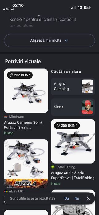 Vand mai multe modele de aragaz portabil camping