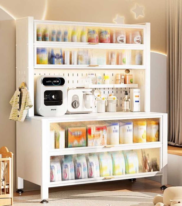 Кухонный универсальный шкаф для посуды и техники