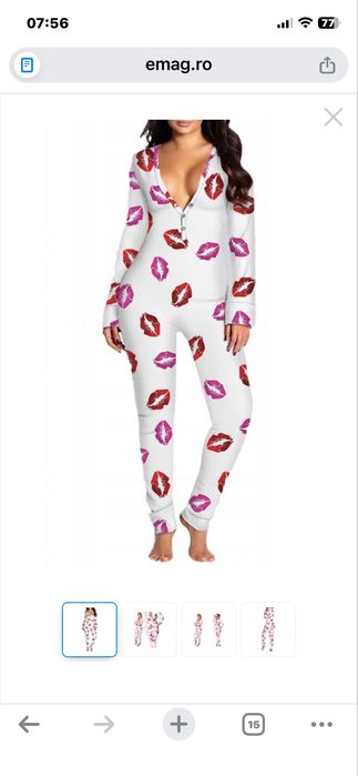 Pijama sexy cu deschidere la spate