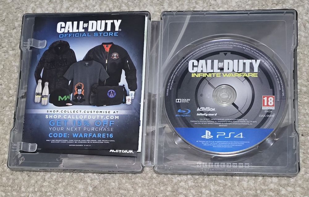 PS4 Call of Duty Infinite Warfare Legacy Pro Edition + Modern Warfare