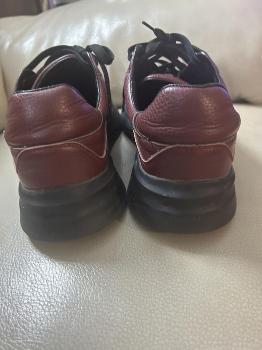 Pantofi bărbătești Bigotti, nr.43,vișiniu,piele naturala