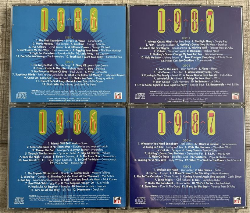 Lot 20 cd-uri duble muzica anilor 80 (80-89)