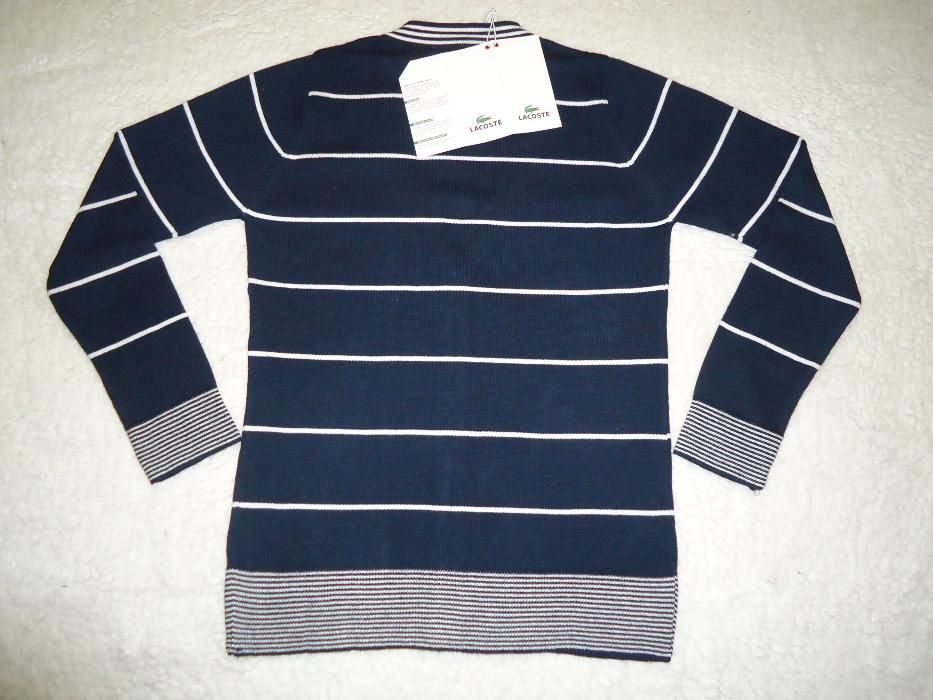 Jacheta dama nasturi cardigan pulover bleumarin dungi albe 100% bumbac