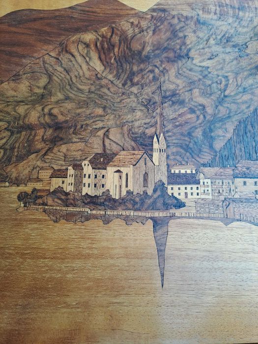 lemn tablou intarsie 50/70 cm