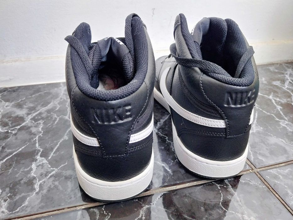 Nike Court Vision Mid marimea 43 - Black White CD5436-001, Noi, Fara Cutie