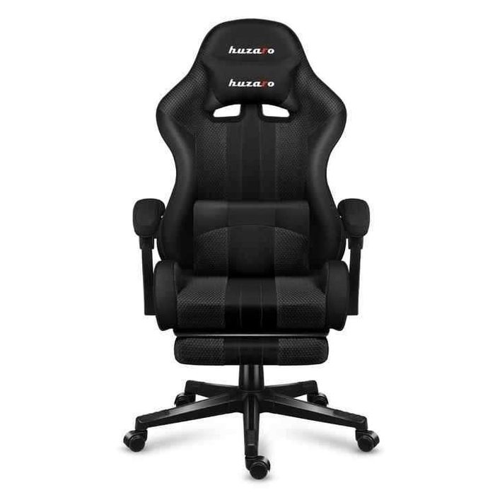 Scaun de gaming, HUZARO Force 4.7, Carbon Mesh, Suport Picioare, Functia Seat Rest, Negru