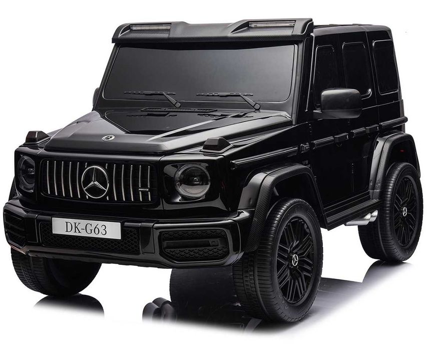 Двуместна джип G63 4X4 24V батерия,MP3, с меки гуми с Кожена седалка