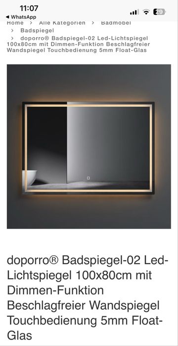 Oglinzi de baie Doporro