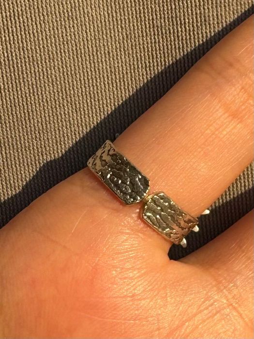 Кольцо ручной работы. С покрытием серебра 925. Из Турции