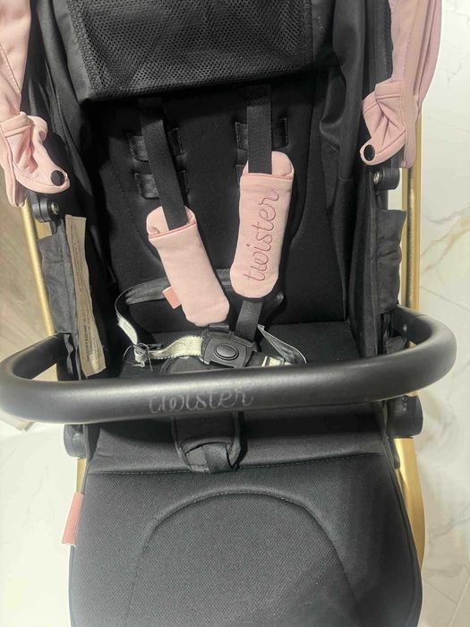 Chipolino Детска лятна количка с 360 "Twister"розова вод LKTW02303RW