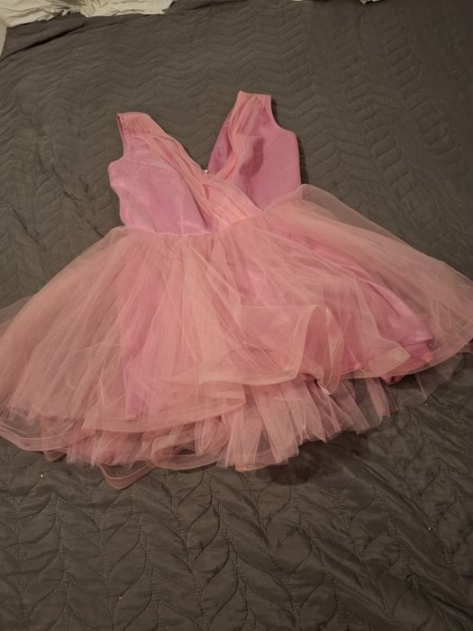 Rochie roz voal vaporos mărimea 44