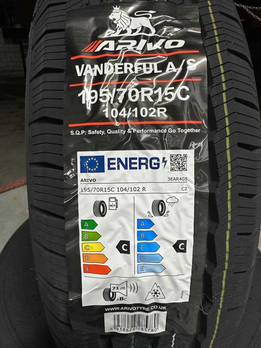 Нови Всесезонни Бусови Гуми Arivo Vanderful A/S 195/70R15C Нов Dot