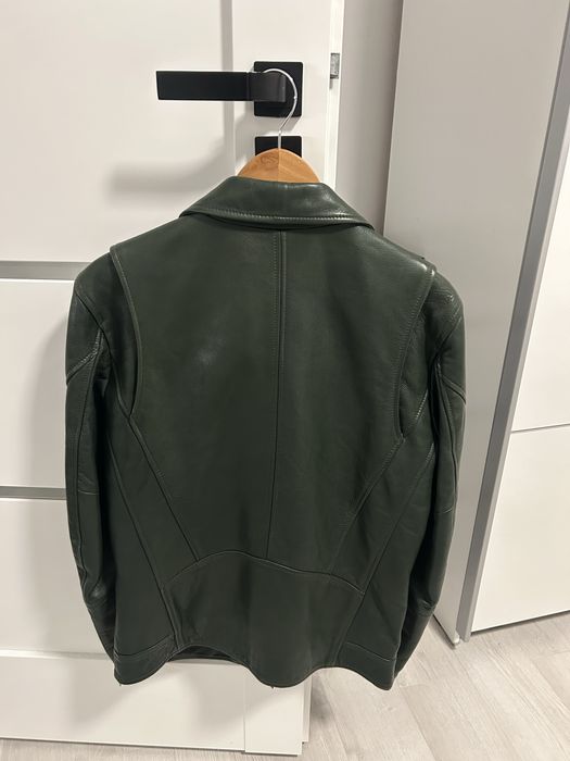 Geaca de piele verde JUNK de LUXE