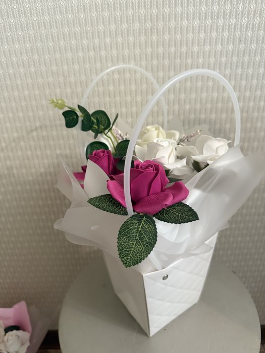 Букет мылный розы