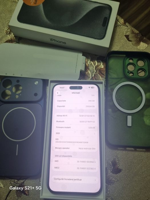 IPhone  15ProMax /black 256gb neverlock full box