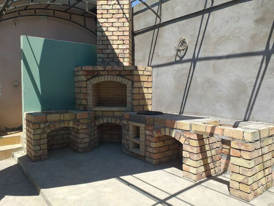 Строим БАРБЕКЮ. Летняя кухня. Помпейская печь