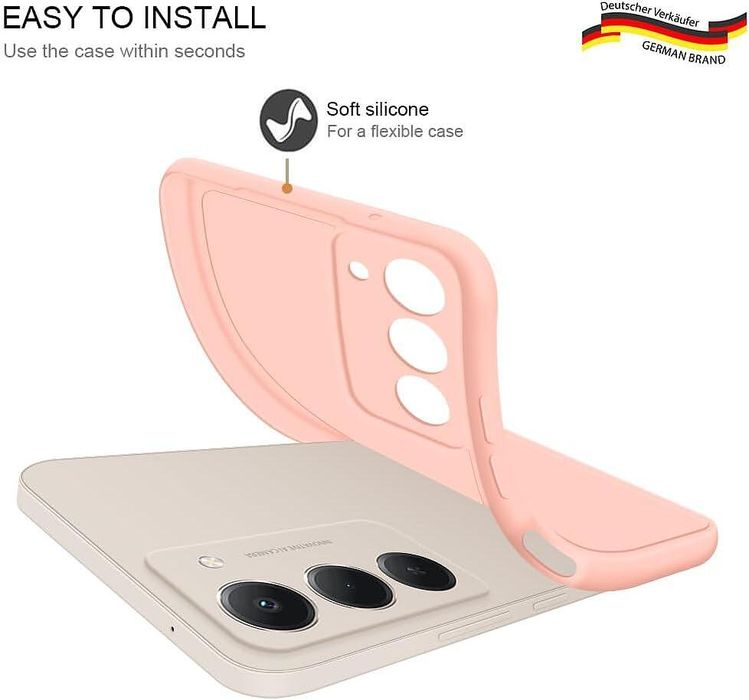 Матов силиконов кейс за xiaomi redmi 15 4g - розов