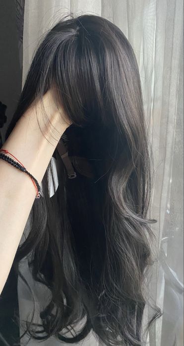 НОВА Кафява естествена перука! 100% високо качество