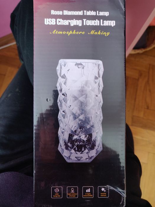 Lampa de masă decorativă cu LED RGB