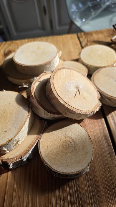 Спил дерева набор 10 шт