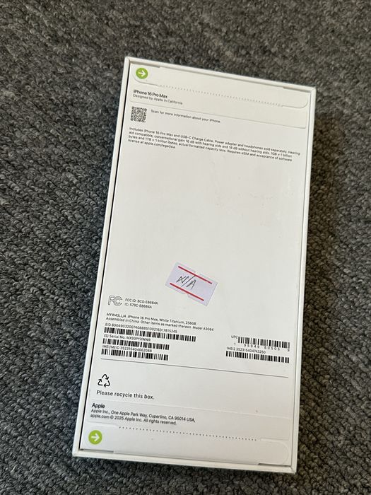 Iphone 16 pro max 256gb