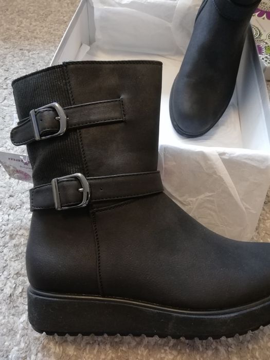 Дамски боти, кожени, 40 номер - 2 модела