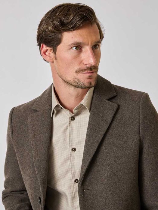 Palton slim de lux 50 L DIGEL lana si casmir gri medium