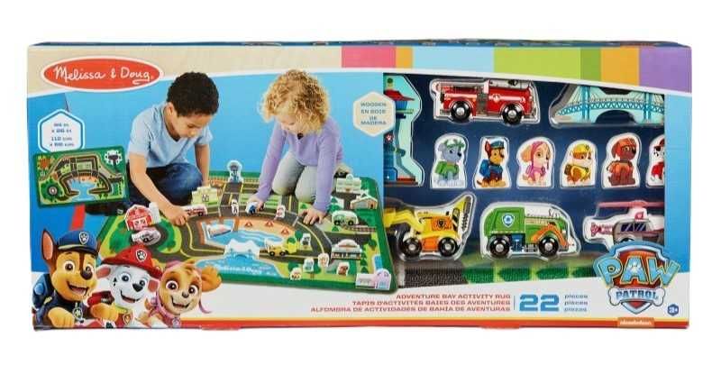 Килимче за игра с дървени фигурки Пес Патрул Melissa & Doug PAW PATROL
