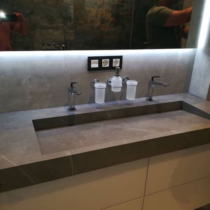 Раковина из керамогранита